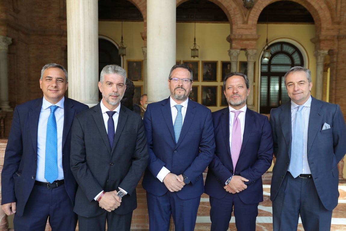 Rafael Serrano, Jesus Luque, Luis Miguel Agra, Mario Medina y Luis Felipe Garcia