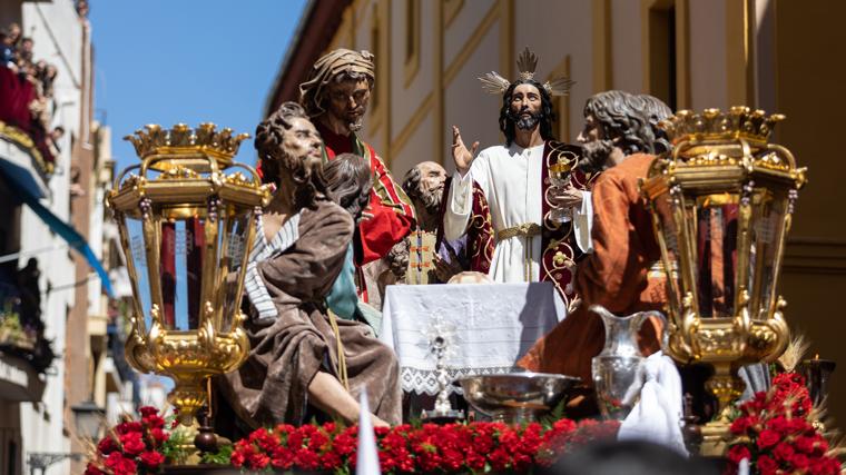 Misterio de la Sagrada Cena, que procesiona el Domingo de Ramos