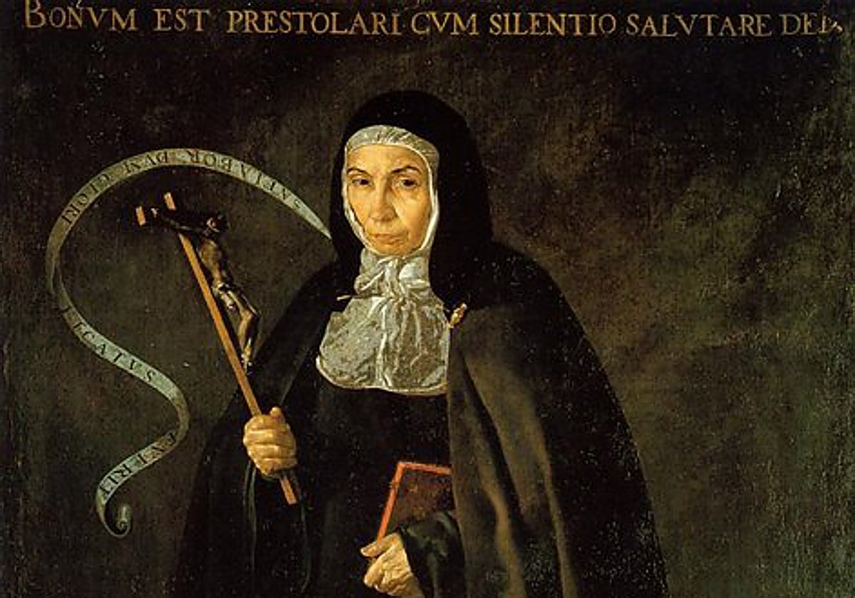 Detalle del cuadro 'Madre Jerónima de la Fuente' de Velázquez