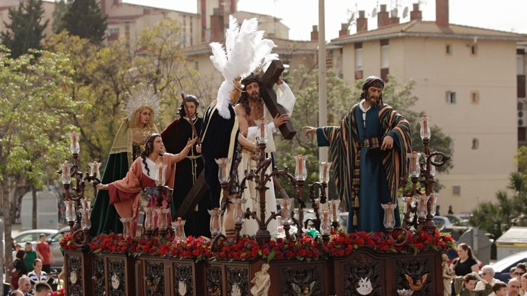 Primera estación de penitencia de la hermandad de Bendición y Esperanza del Polígono Sur