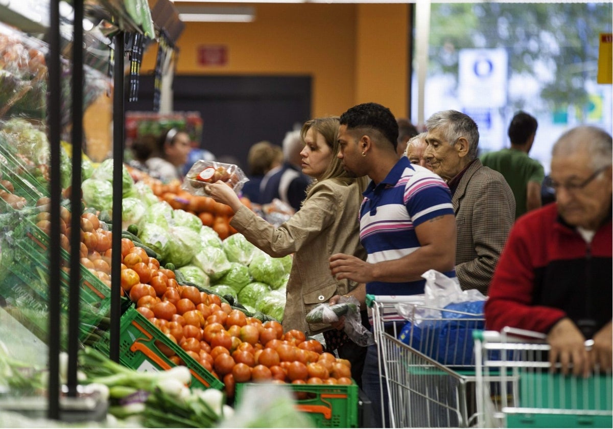 Imagen de archivo de un supermercado Mercadona