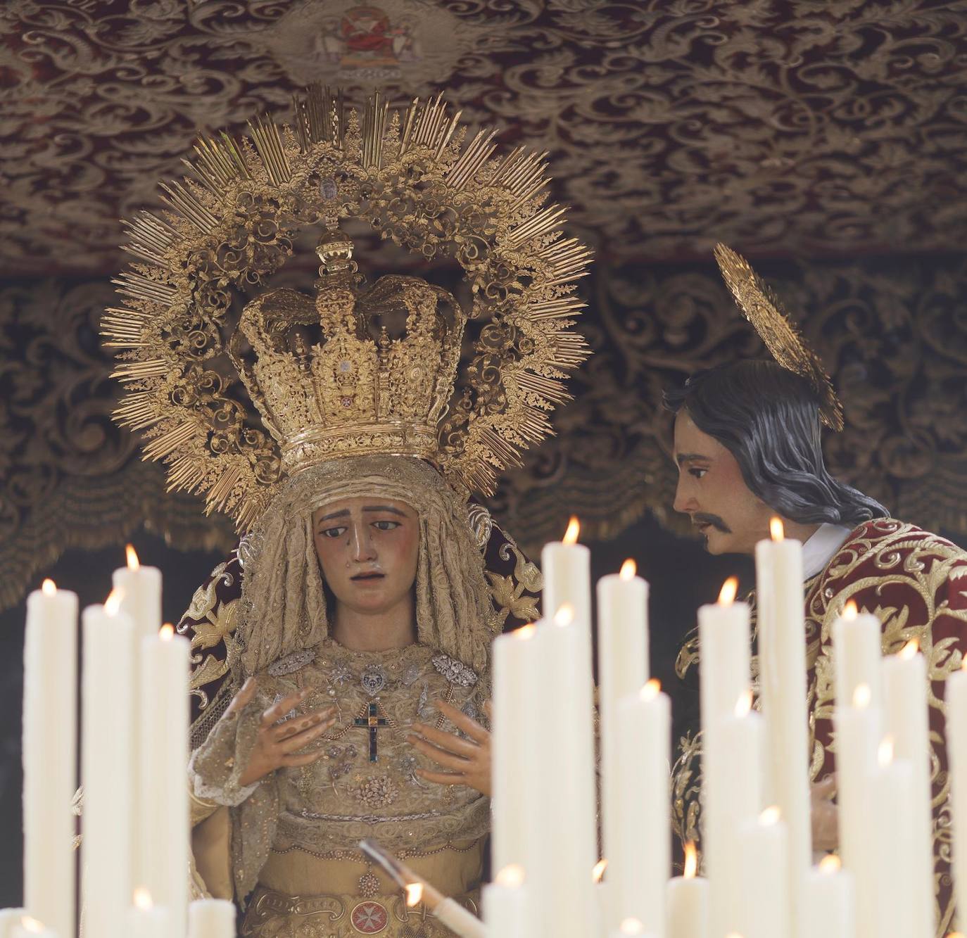 Estación de penitencia de la hermandad de la Amargura este Domingo de Ramos