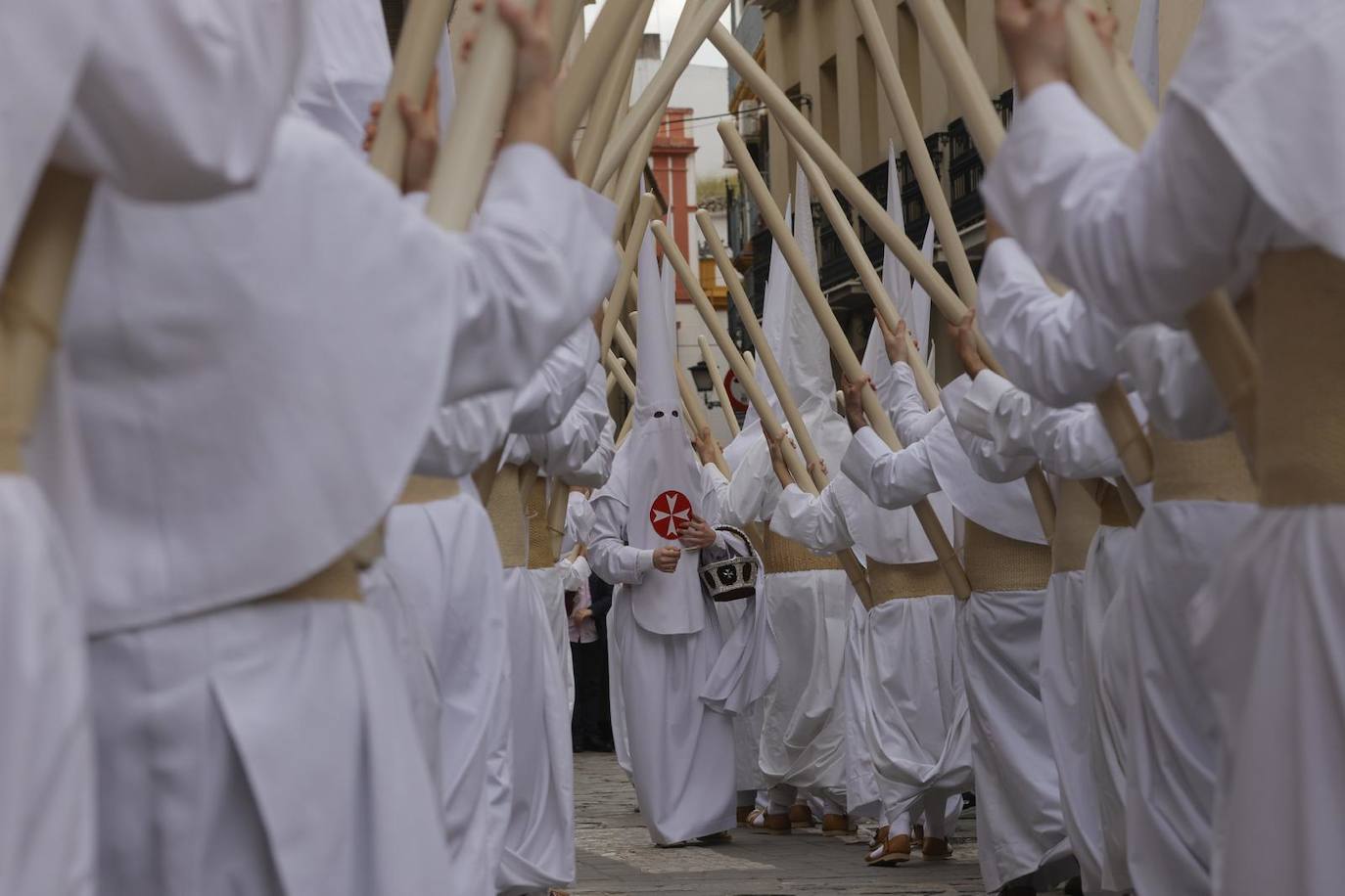 Estación de penitencia de la hermandad de la Amargura este Domingo de Ramos