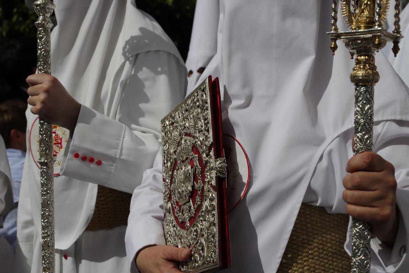 La hermandad de la Cena realiza su estación de penitencia este Domingo de Ramos