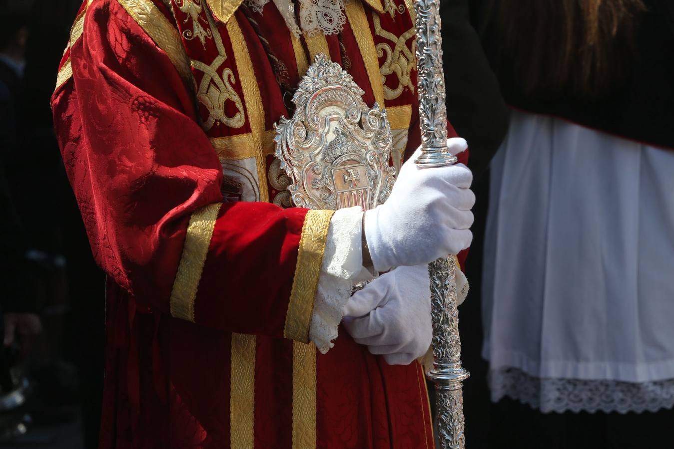Salida de la Hermandad de Santa Genoveva por las calles del Tiro de Línea