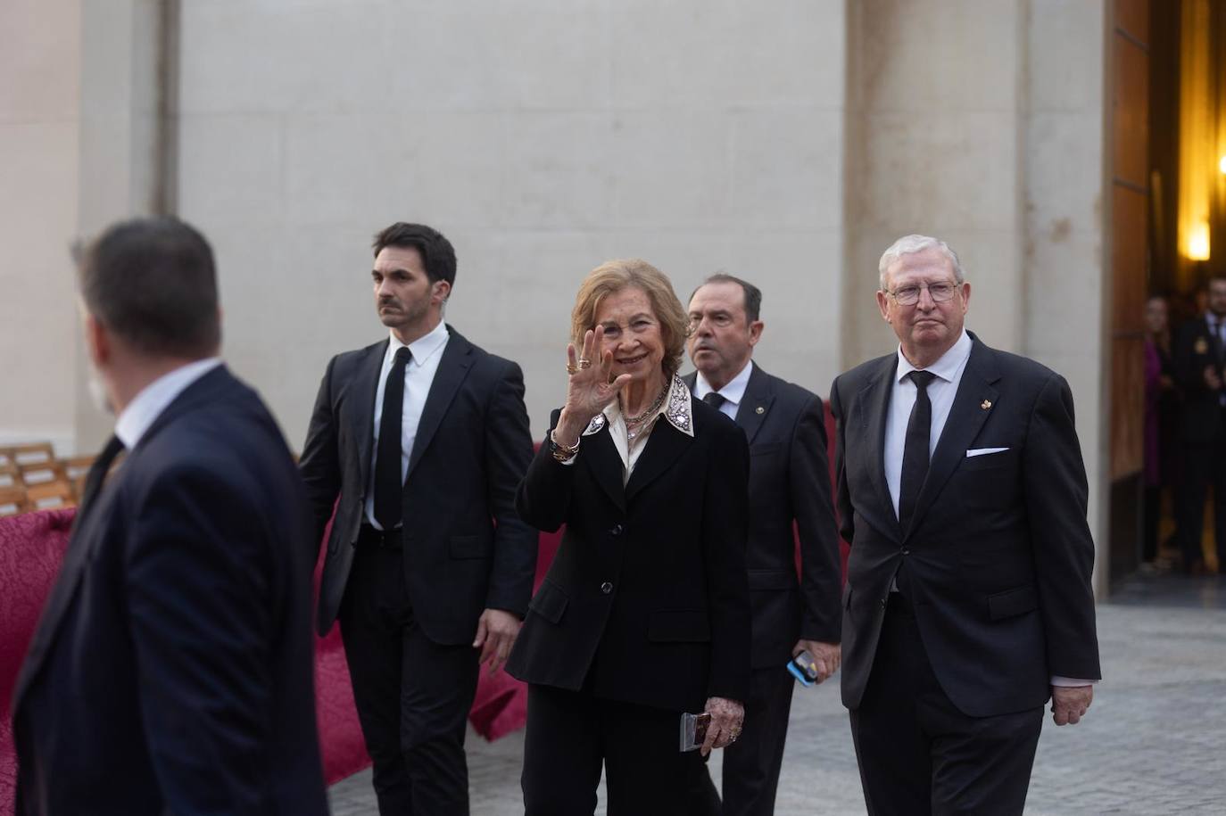 La visita de la Reina Sofía este Jueves Santo en Sevilla