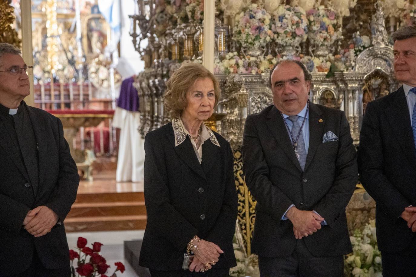 La visita de la Reina Sofía este Jueves Santo en Sevilla