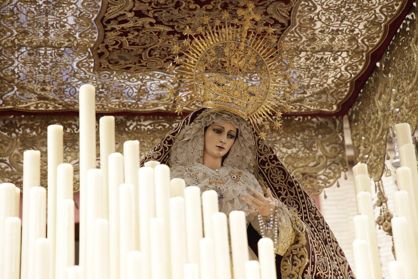 Salida de la Hermandad del Cachorro en la Semana Santa de Sevilla 2025 