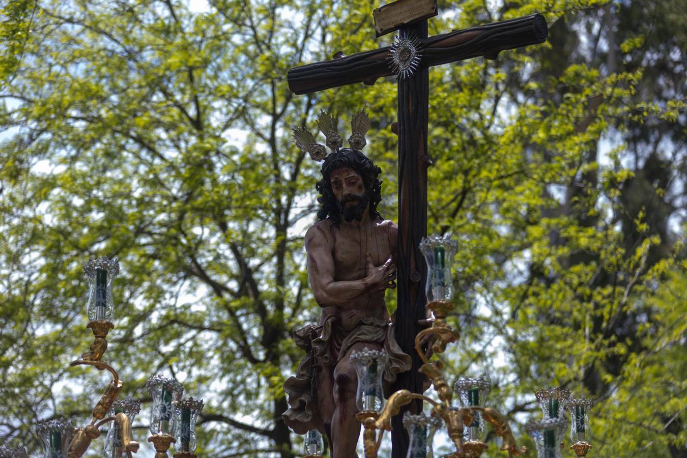 La Hermandad del Sol, a su paso por los Jardines de Murillo