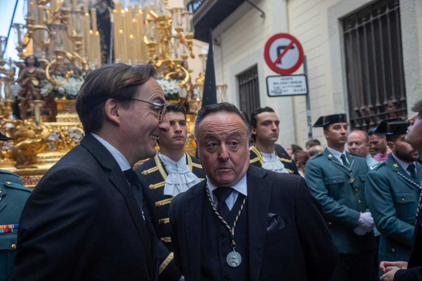 Salida de la hermandad de la Soledad, este Sábado Santo