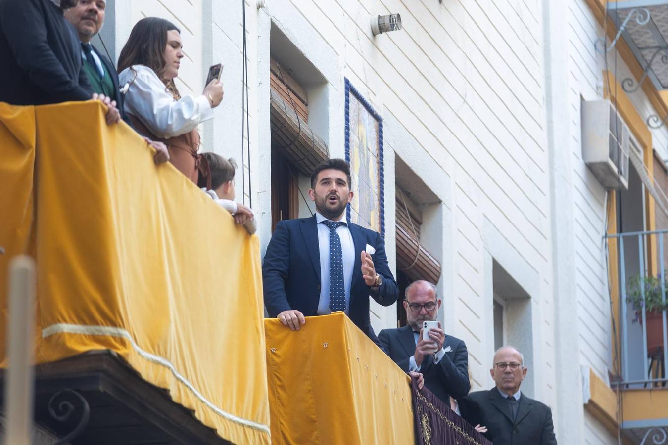 Salida de la hermandad de la Soledad, este Sábado Santo