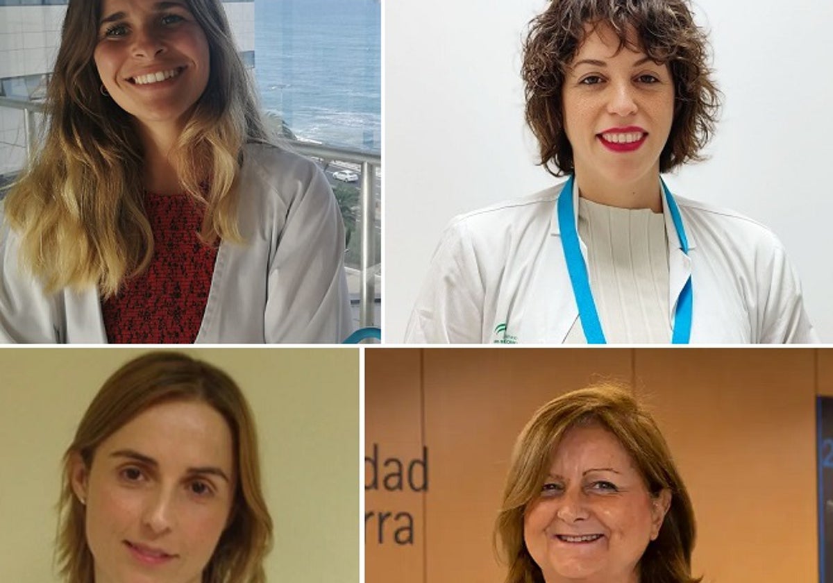 Mónica Cejuela, Teresa García, Begoña Pérez y María Die