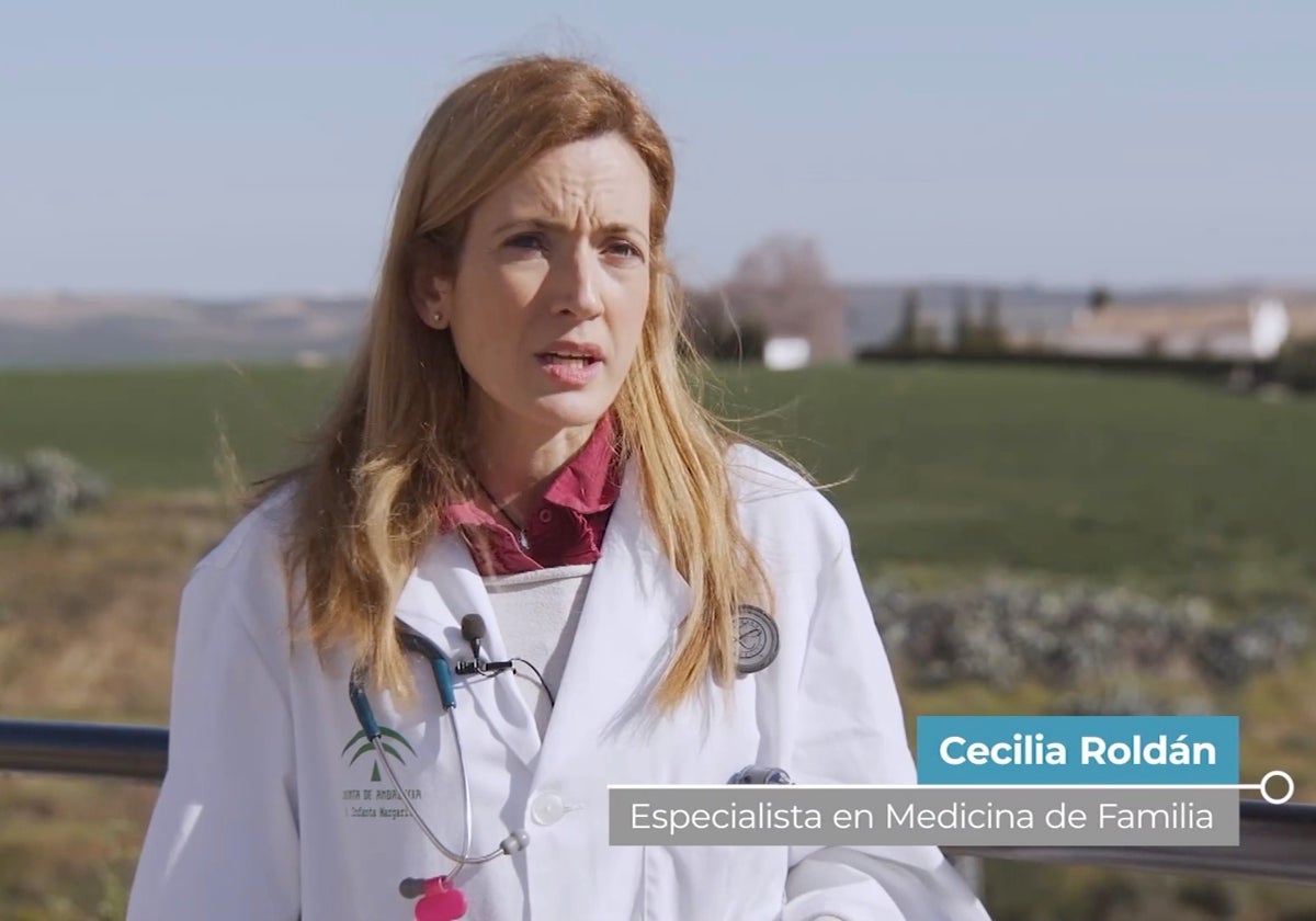 La doctora Cecilia Roldán durante su intervención en el programa de Canal Sur, 'Salud al día'