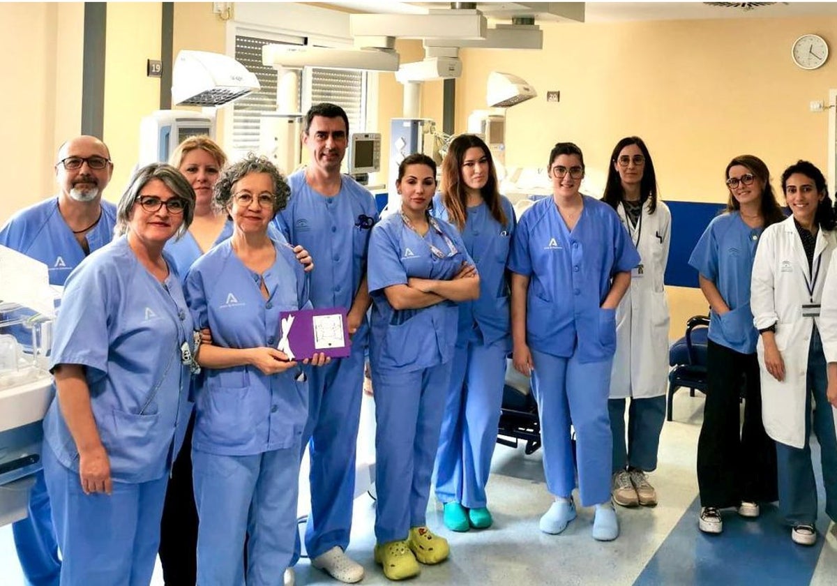 Parte del equipo de Neonatología del Hospital de Valme de Sevilla