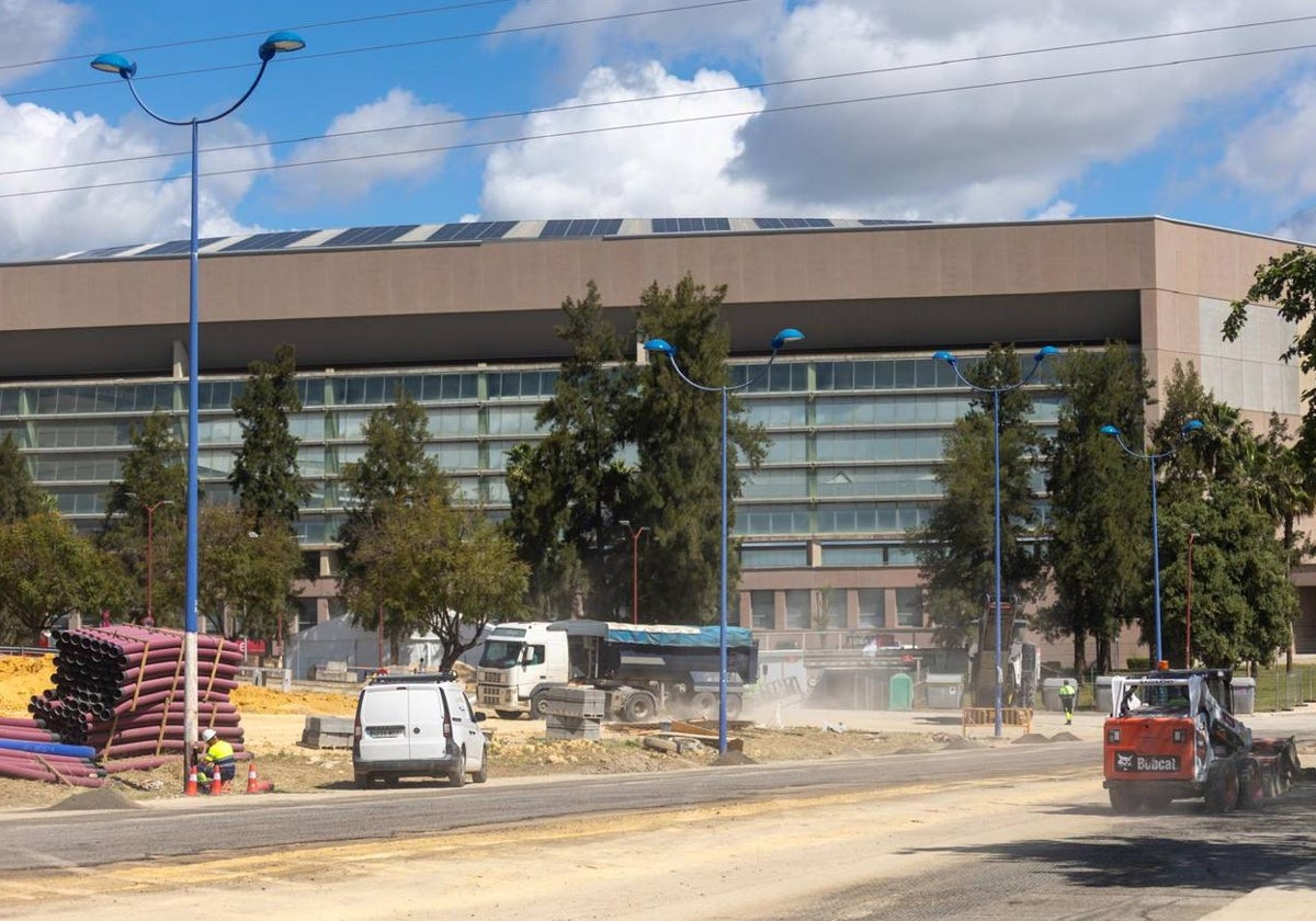 Los alrededores del Estadio se están adecentando para la gran cita futbolística
