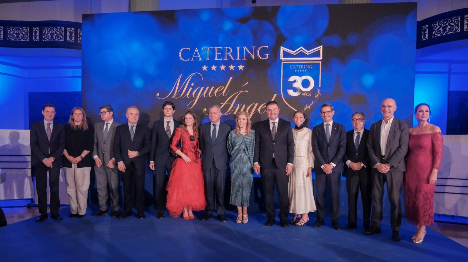 Amigos y colaboradores del Catering Miguel Ángel llenaron el Casino de la Exposición para celebrar el 30 aniversario de la empresa