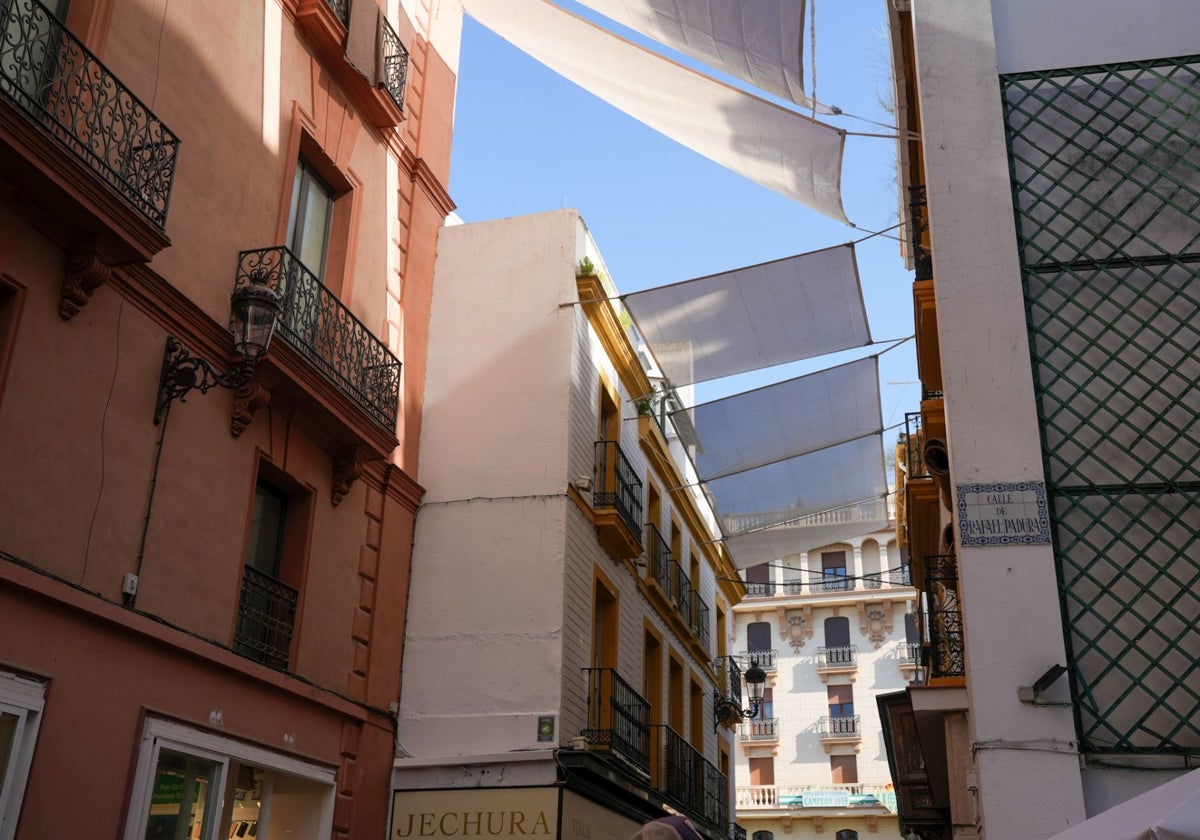 Toldos en la calle Sierpes
