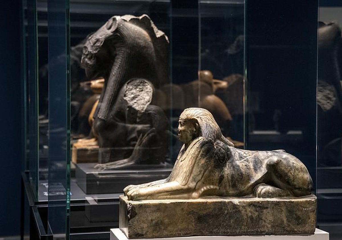 Una imagen de la exposición 'Faraón. Rey de Egipyo', que se inauguró en CaixaForum Sevilla en 2019