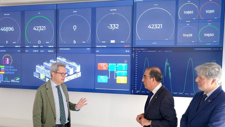 El rector de la Universidad de Sevilla visita los nuevos laboratorios de la Politécnica en la Cartuja, su proyecto de despedida