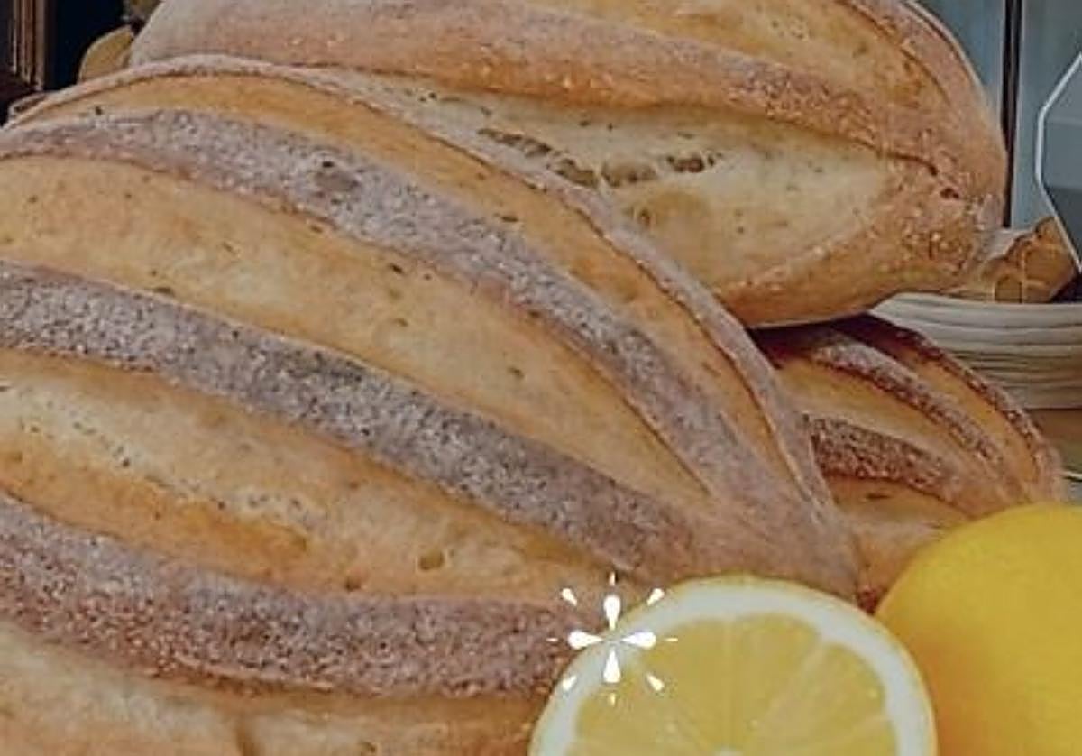 Imagen del pan de limón de la panadería