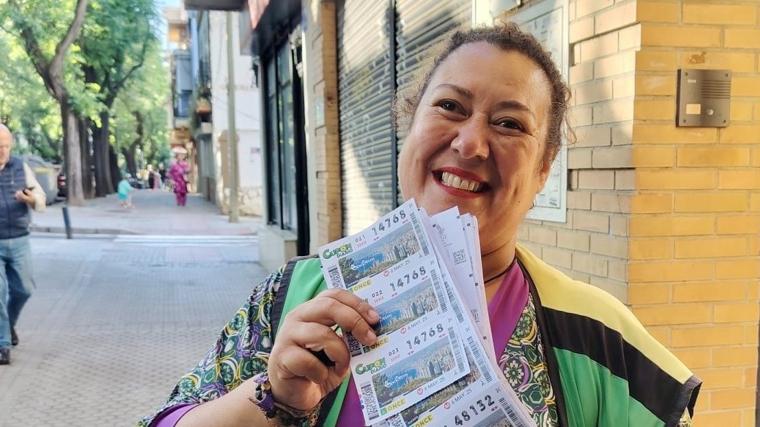 Susana Romero, vendedora de la Once