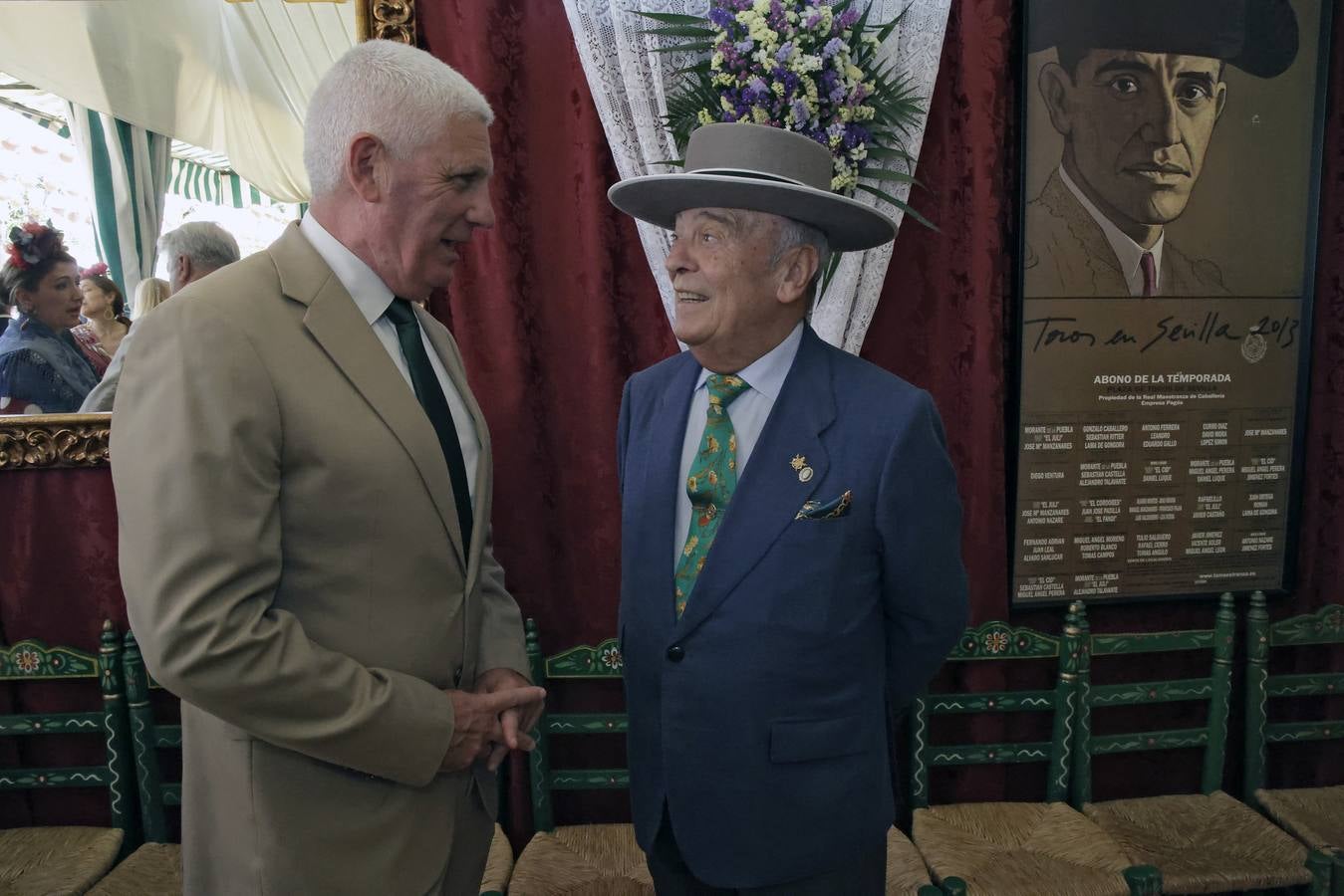  Alberto García Romera y Rogelio Gómez, en la recepción de la Fuerza Terrestre