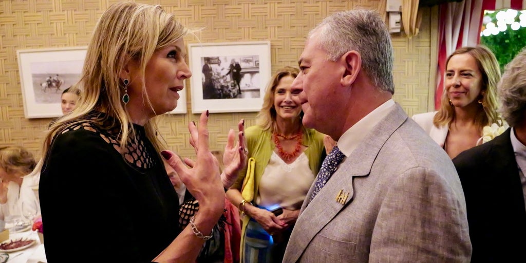 La Reina Máxima de Holanda regresa a la Feria de Sevilla, donde conoció al Rey Guillermo