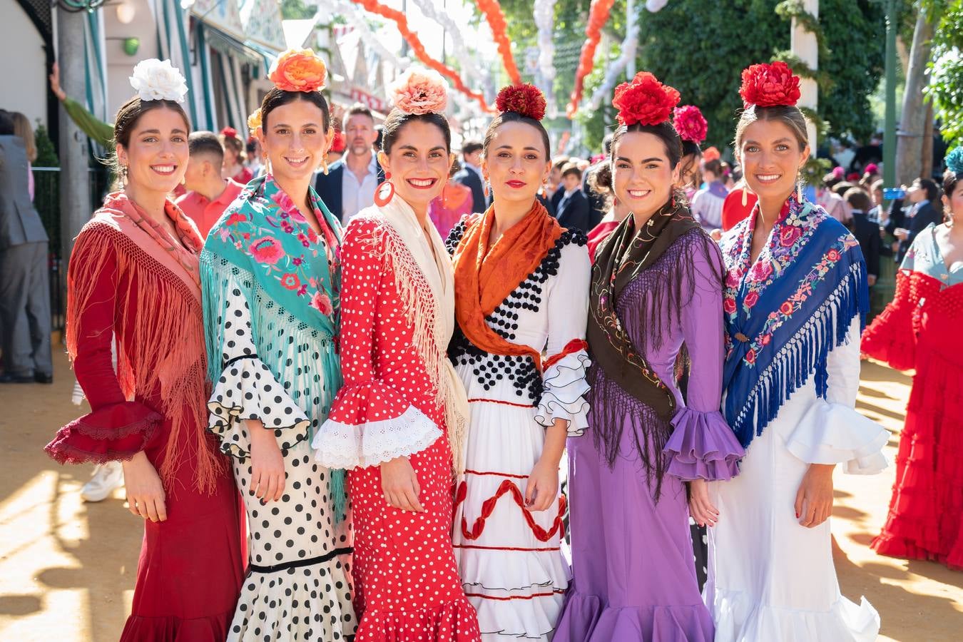 Julia Moreno, Inés Fernández, Ana González, Macarena Olmedo, Ana Santiago y Paola Martínez