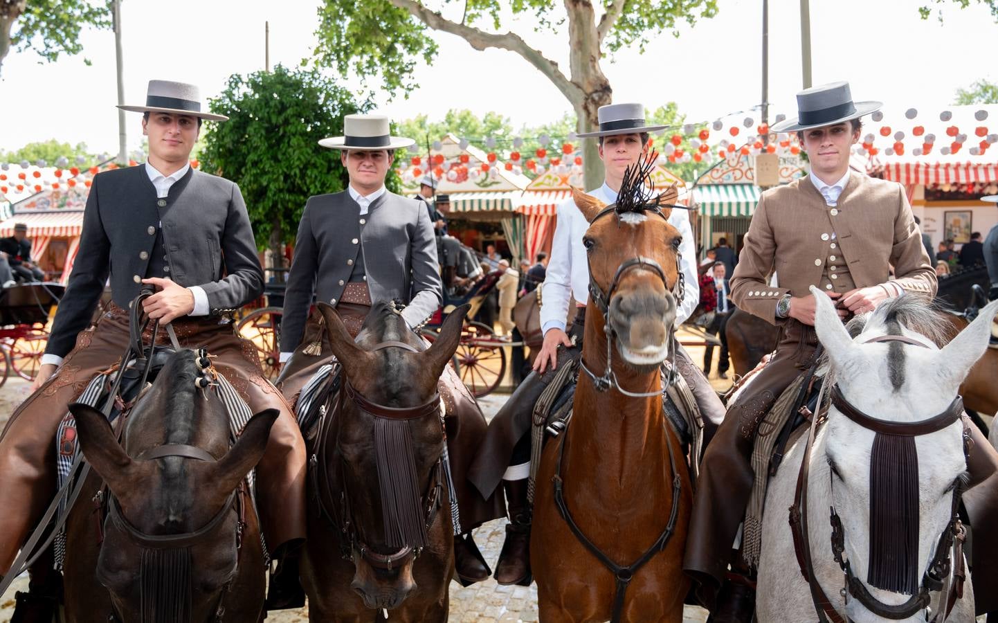 Pablo y Pedro Bohórquez, Carlos Masaveu y Luis Erquicia