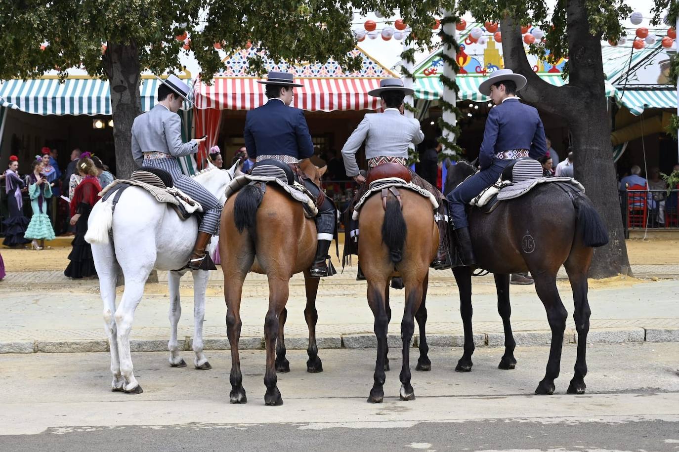 Ambiente este miércoles en la Feria de Sevilla