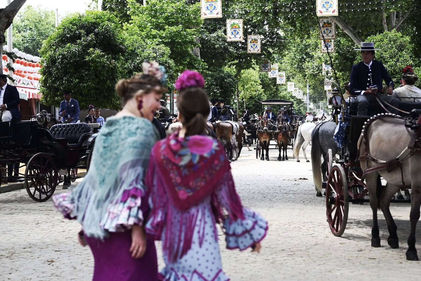 Ambiente este miércoles en la Feria de Sevilla