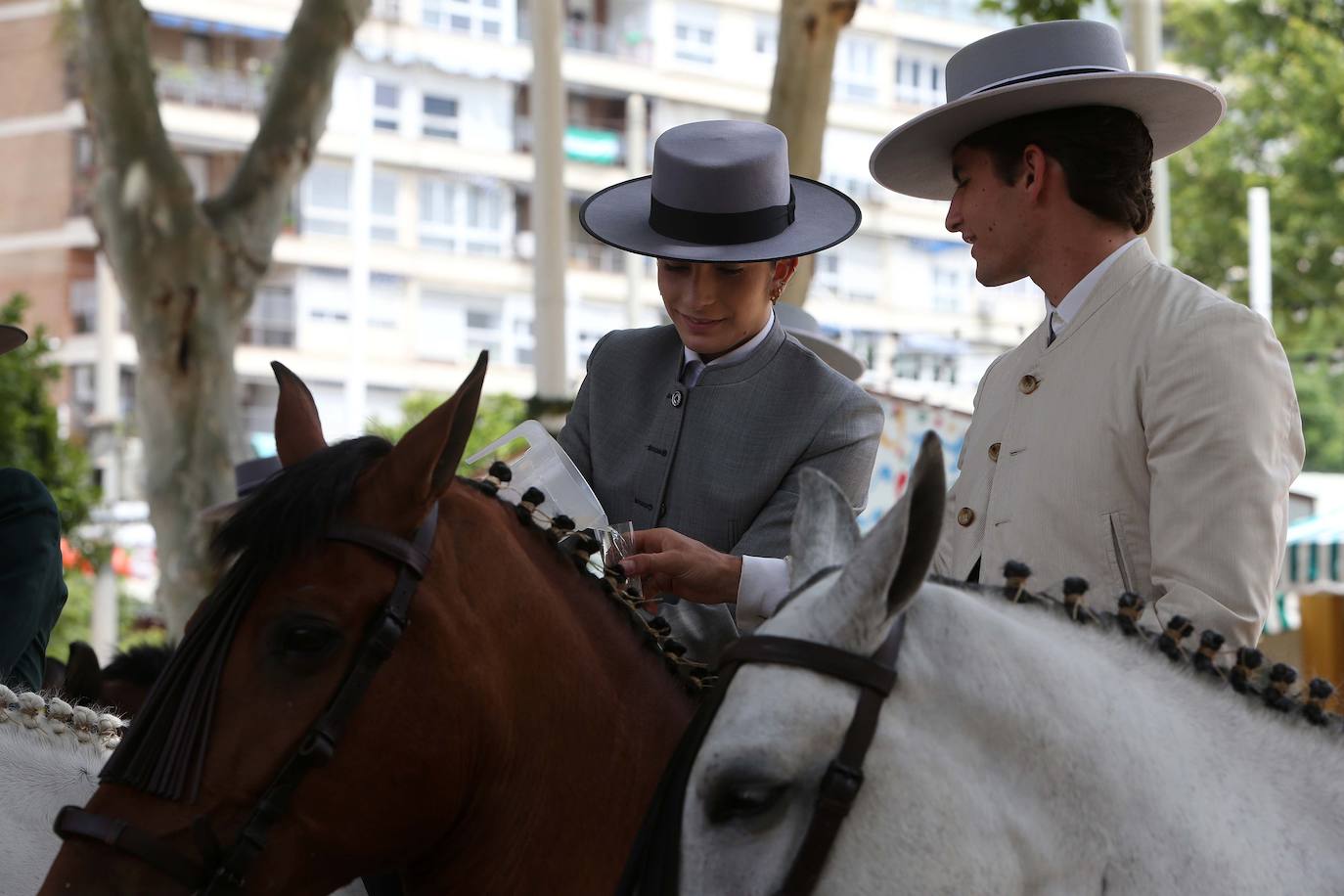 Ambiente este miércoles en la Feria de Sevilla