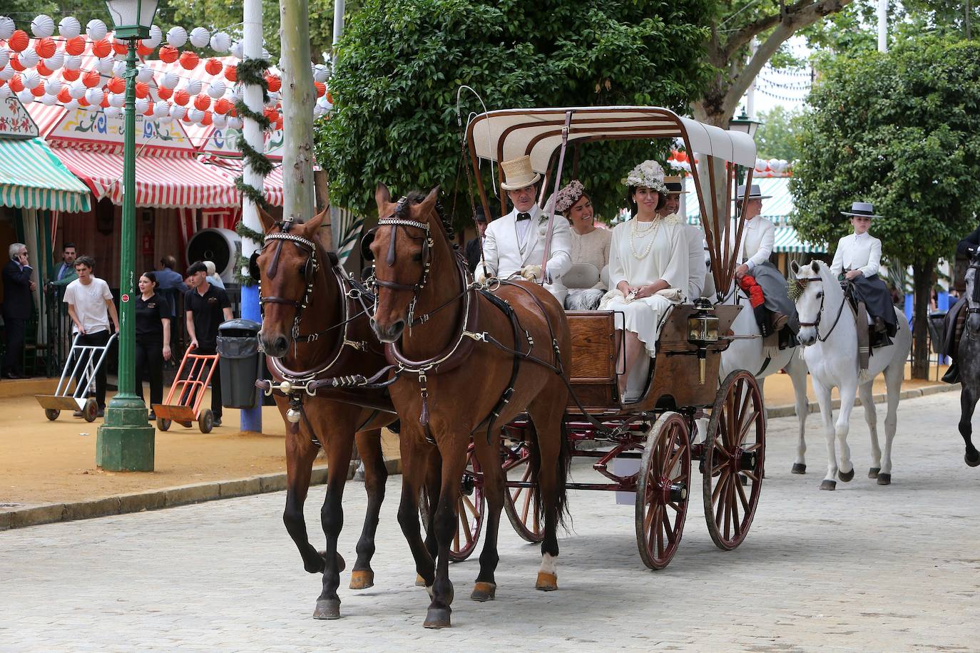 Ambiente este miércoles en la Feria de Sevilla