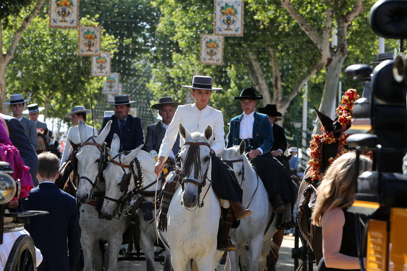 Ambiente este miércoles en la Feria de Sevilla