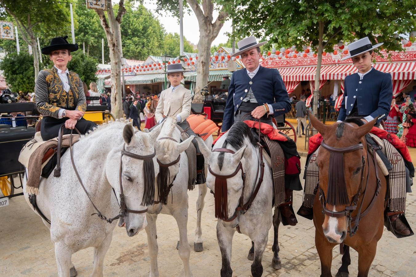 Rocío Bonilla Represa, Felipe Jannone Bonilla, Javier Díaz Giralde y Javier Díaz Carrera