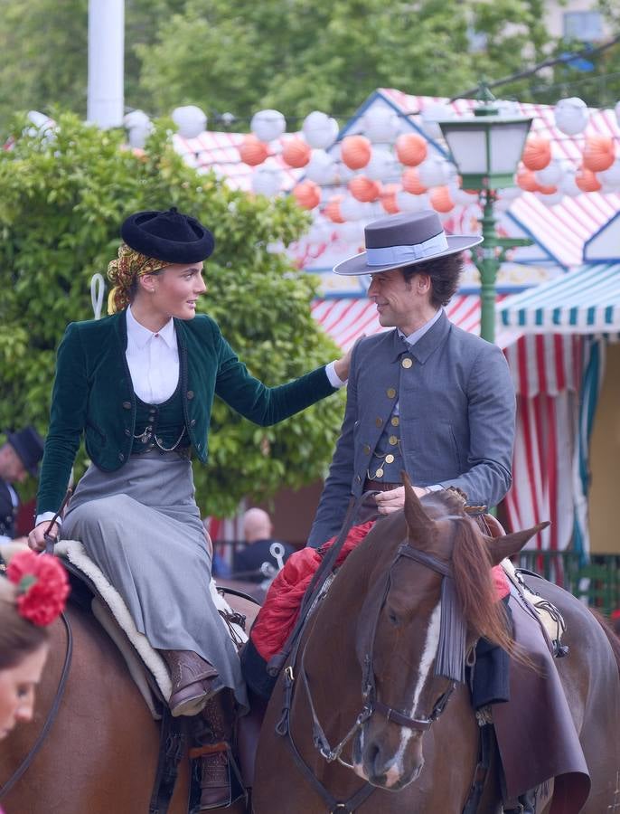 Ambiente en el real durante el viernes de feria