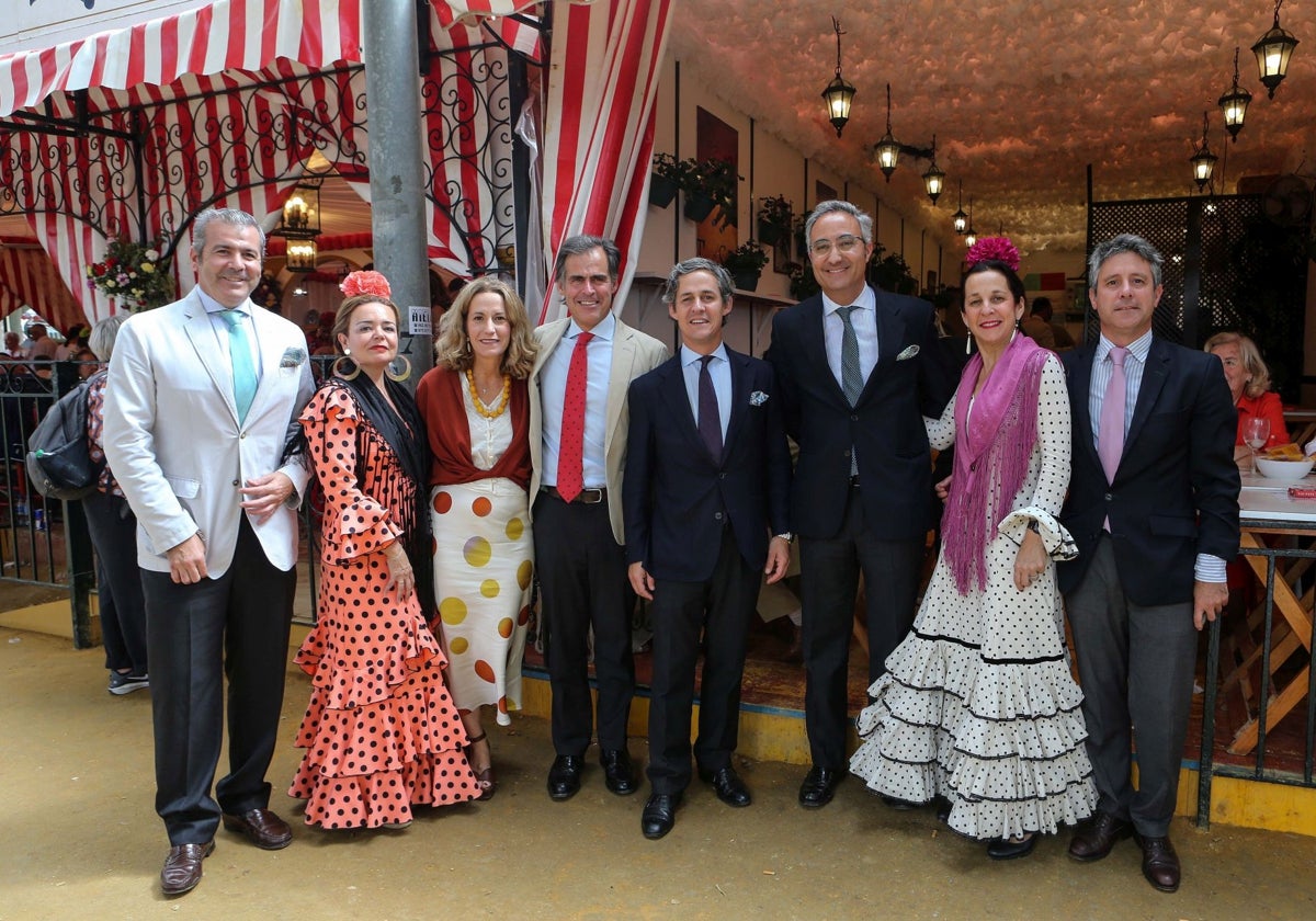 José Lucas Chaves Maza, Pilar Guijarro, Teresa López-Torrente, Manuel Fernández Maza, Joaquín Fernández Maza, Antonio Márquez, Marta Fernández Maza e Ignacio Fernández Maza