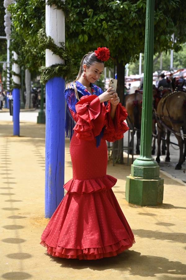 Ambiente festivo en el real, este sábado de Feria