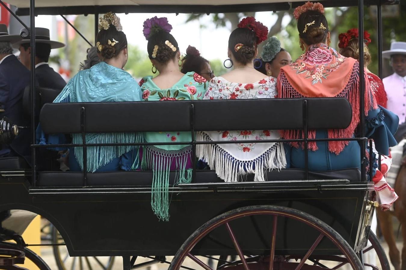 Ambiente festivo en el real, este sábado de Feria