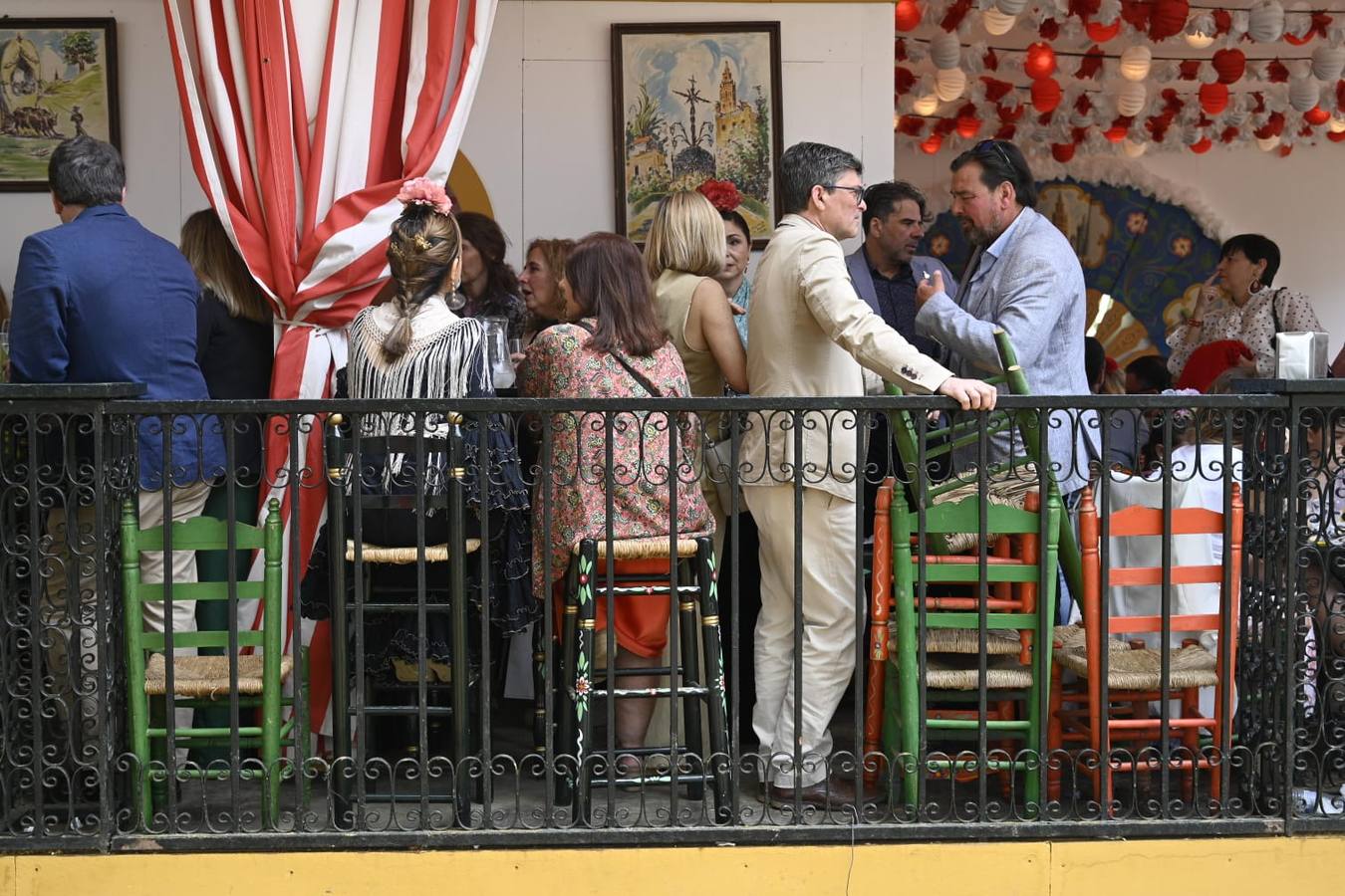 Ambiente festivo en el real, este sábado de Feria