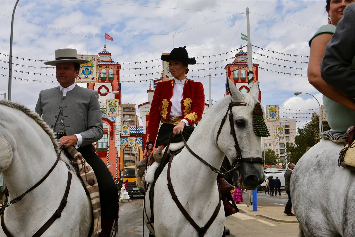 Ambiente festivo en el real, este sábado de Feria