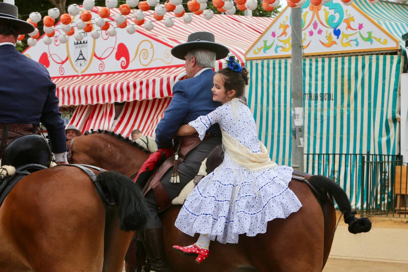 Ambiente festivo en el real, este sábado de Feria