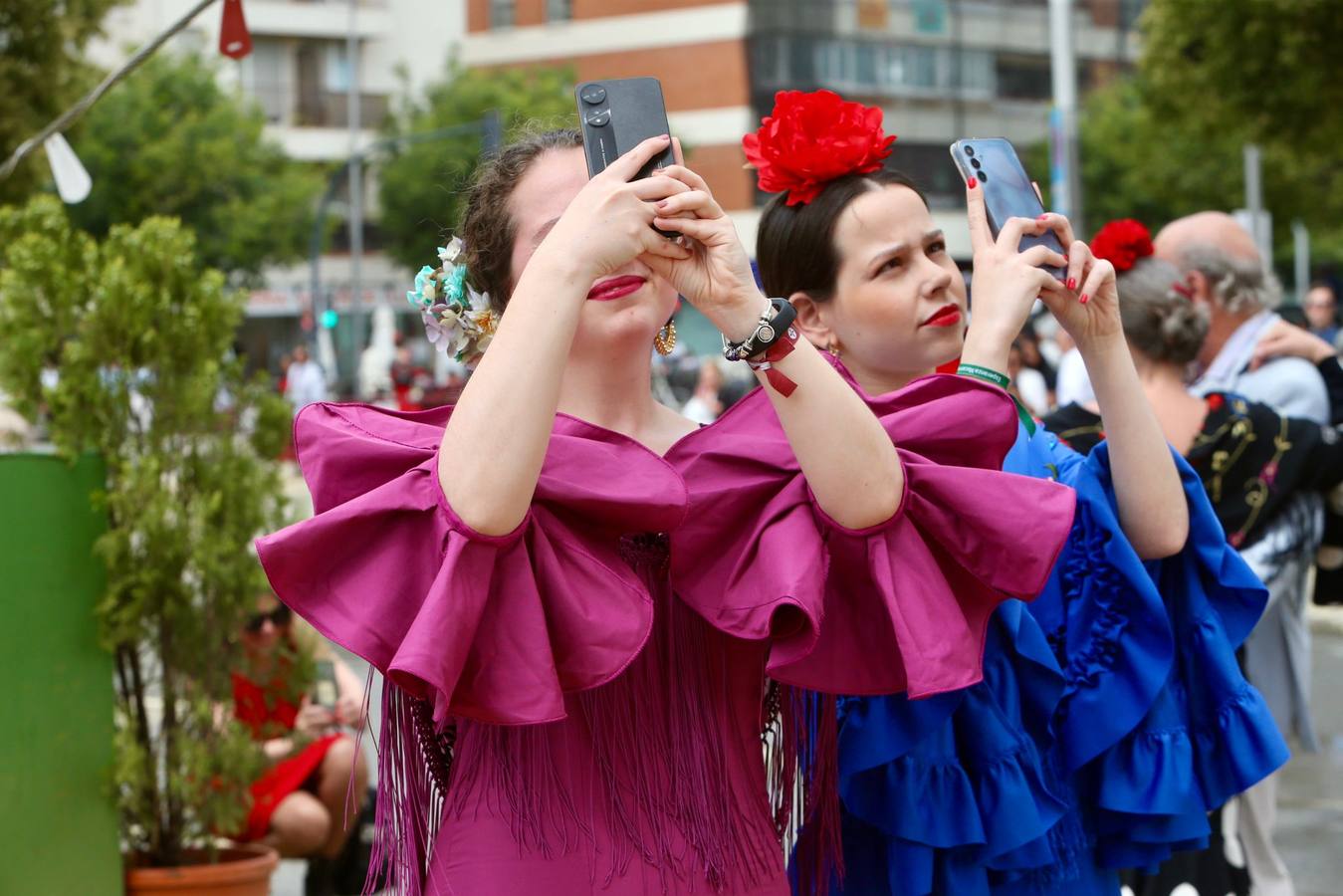 Ambiente festivo en el real, este sábado de Feria