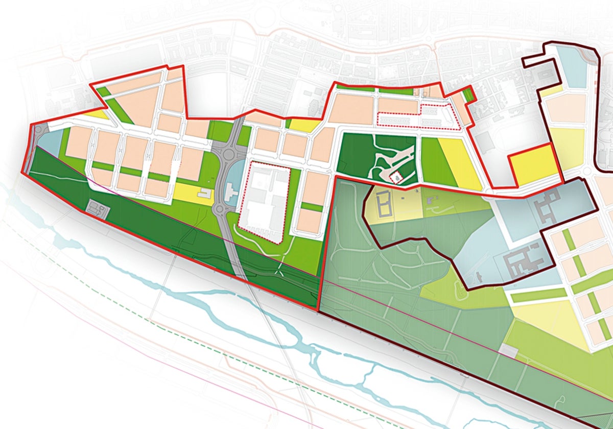 Los terrenos de la ciudad de Sevilla en los que se construirán las viviendas del nuevo barrio de Quarto