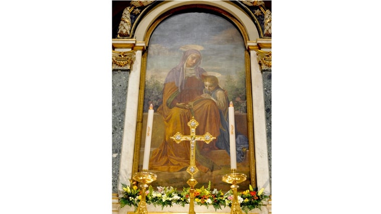 Cuadro de Santa Ana, de la Archicofradía Vaticana de Santa Ana de los Palafreneros