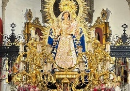 La Virgen del Rocío de la Redención irá en los traslados de la coronación en el paso del Rosario de San Julián