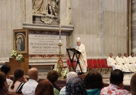 Saiz Meneses, en la Basílica de San Pedro: «Hemos traído a Roma la belleza de nuestra tierra, el alma de nuestro pueblo»