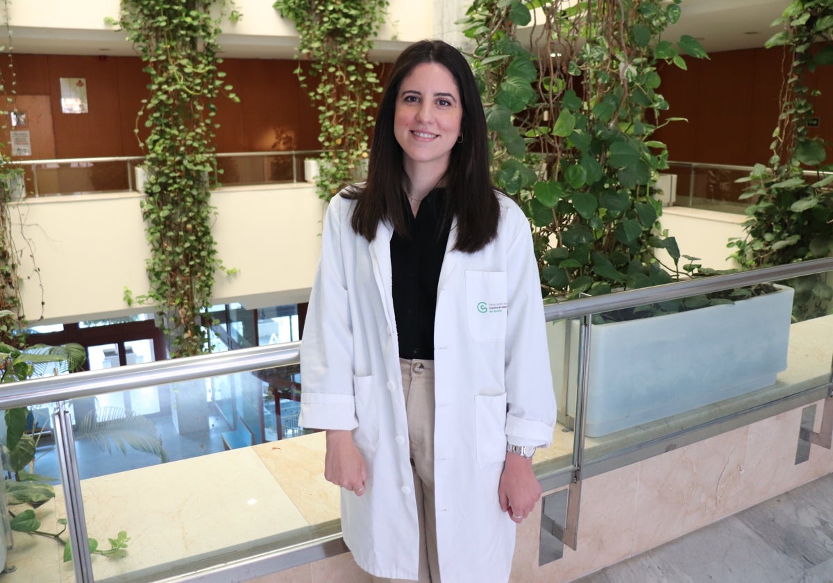 Lucía Tocino en el Hospital de San Juan de Dios del Aljarafe