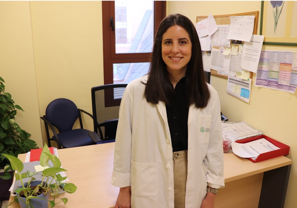 Lucía Tocino en el Hospital de San Juan de Dios del Aljarafe