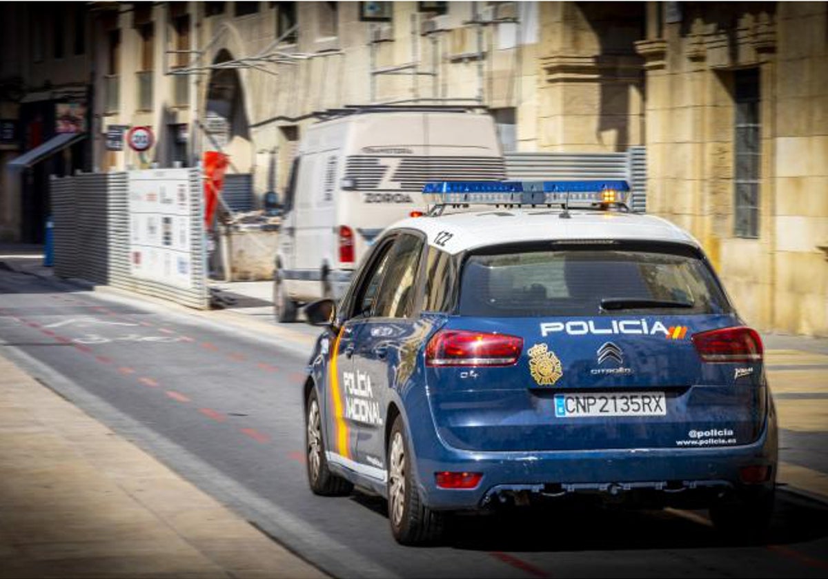 Un patrullero de la Policía Nacional